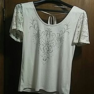 Buckle cream colored shirt